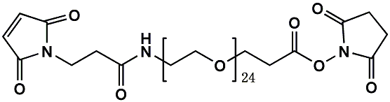 Maleimide-NH-PEG24-CH2CH2COONHS Ester