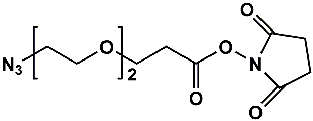 N3-PEG2-CH2CH2COONHS Ester