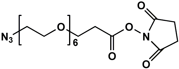 N3-PEG6-CH2CH2COONHS Ester