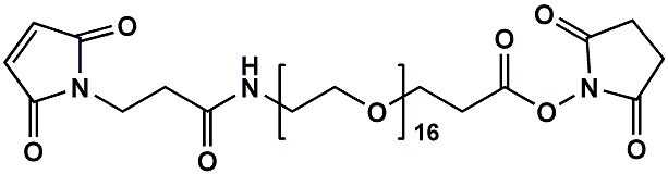 Maleimide-NH-PEG16-CH2CH2COONHS Ester